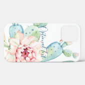 ソフトウォーターカラーパステルブルーミングサボテン Case-Mate iPhoneケース (裏面 (横))