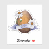 ソフトウォーターカラーフローライースターエッグビニールシール シール (シート)