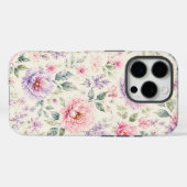 ソフトウォーターカラーペオニーフローラル Case-Mate iPhoneケース (裏面 (横))
