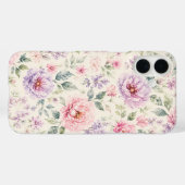 ソフトウォーターカラーペオニーフローラル Case-Mate iPhoneケース (裏面 (横))