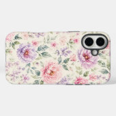ソフトウォーターカラーペオニーフローラル Case-Mate iPhoneケース (裏面 (横))