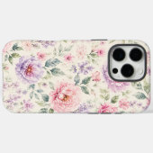 ソフトウォーターカラーペオニーフローラル Case-Mate iPhoneケース (裏面 (横))