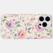 ソフトウォーターカラーペオニーフローラル Case-Mate iPhoneケース (裏面 (横))