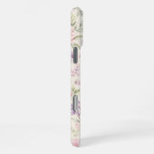 ソフトウォーターカラーペオニーフローラル iPhoneケース (右側面)