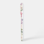 ソフトウォーターカラーペオニーフローラル iPhoneケース (左側面)