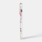 ソフトウォーターカラーペオニーフローラル iPhoneケース (左側面)