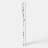 ソフトウォーターカラーペオニーフローラル iPhoneケース (左側面)