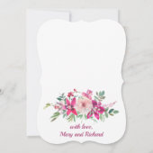 ソフトウォーターカラーラン&バラフローラ結婚ズ サンキューカード (裏面)