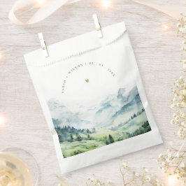 ソフトウォーターカラー雪山風景結婚ズ フェイバーバッグ