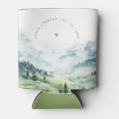 ソフトウォーターカラー雪山風景結婚ズ 缶クーラー (正面)