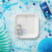 ソフトウォーター色とゴールデンクロス紙プレート ペーパープレート (パーティー)