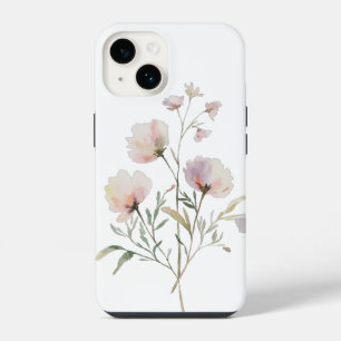 ソフトウォーター色のフローラiPhoneケース iPhone 14ケース