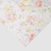 ソフトウォーター色の花ロマンチックエレガントな 薄葉紙 (詳細)