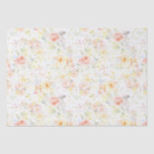 ソフトウォーター色の花ロマンチックエレガントな 薄葉紙 (正面)