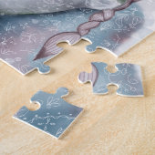 ソフトウォーター色の雪の女王とホッキョクグマ ジグソーパズル (側面)