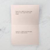 ソフトウォーター色スタイリッシュハッピーバースデー名前をカスタムする カード (内部)