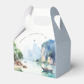 ソフトウォーター色タイ沿岸シースケープ結婚ス フェイバーボックス (正面サイド)