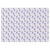 ソフトウォーター色パープルフローラ パターン（の模様が）ある テーブルクロス (正面(横))