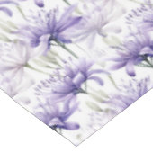 ソフトウォーター色パープルフローラ パターン（の模様が）ある テーブルクロス (アングル)