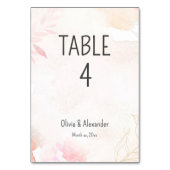 ソフトウォーター色赤面結婚フローラ テーブルナンバー (裏面)