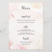 ソフトウォーター色赤面結婚フローラ メニュー (裏面)