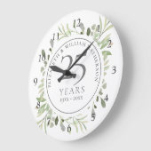 ソフトウォーター葉カラー25周年 ラージ壁時計 (傾斜)