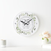 ソフトウォーター葉カラー25周年 ラージ壁時計 (ホーム)