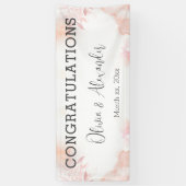 ソフトウォーター赤面フローラ結婚のバナー 横断幕 (縦)