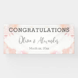 ソフトウォーター赤面フローラ結婚のバナー 横断幕