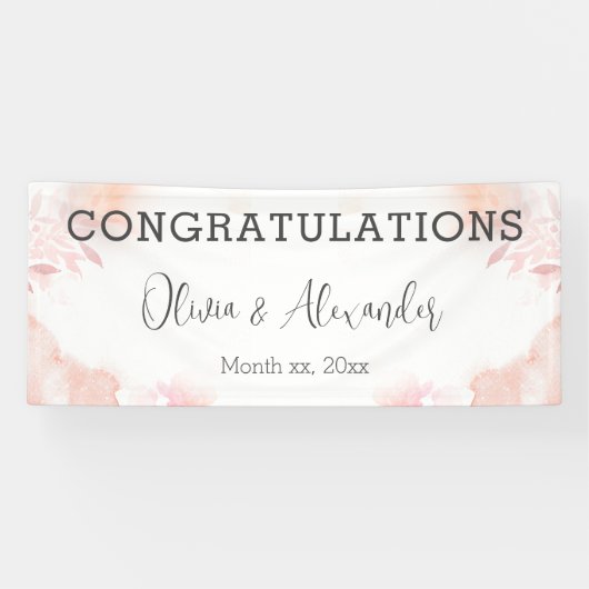 ソフトウォーター赤面フローラ結婚のバナー 横断幕 (横)