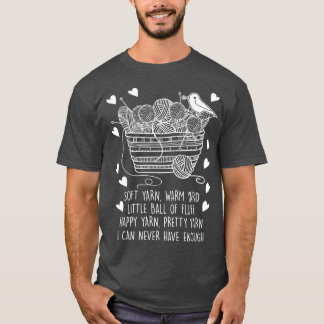 ソフトウォーミングヤーンキルティング編み物キルター Tシャツ