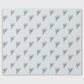 ソフトウオーターカラーラベンダー ラッピングペーパー (フラット)