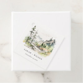 ソフトウッズマウンテンランドスケープ結婚スケッチ フェイバータグ