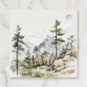 ソフトウッズマウンテンランドスケープ結婚スケッチ フェイバータグ (裏面)