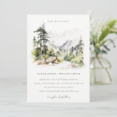 ソフトウッズマウンテンランドスケープ結婚スケッチ 招待状 (スタンド正面)