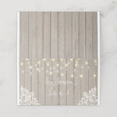 ソフトウッドルック披露宴テーブル座席表 プレイスカード (外部開封)