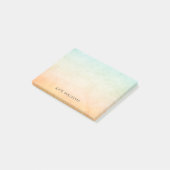 ソフトウパーソナライズされたォーターの色の背景 ポストイット (アングル)