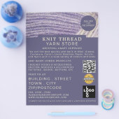 ソフトウール、編み物ストア、ヤーンストア広告ズ チラシ (シングル)