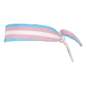 ソフトエッジトランスジェンダープライドフラグの色ストライプ タイヘッドバンド (回転90)
