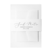 ソフトエレガントと「ソウルメイト招待状用帯 招待状ベリーバンド (正面例)