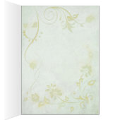 ソフトエレガントグリーンヴィンテージ結婚式 (内側 (右))