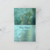 ソフトエレガントティール（緑がかった色）バブル サンキューカード (内部)