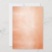 ソフトエレガントテラコッタフローラボホベイビーシャワー 招待状 (裏面)