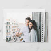 ソフトエレガントパステルワイルドフラワーフォトQRコード セーブザデート (裏面)