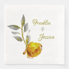 ソフトエレガントピースバラグリーン&金ゴールドオ結婚バル