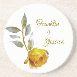 ソフトエレガントピースバラグリーン&金ゴールドオ結婚バル コースター