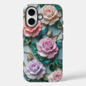 ソフトエレガントペースト付きステンドグラスバラ模様 Case-Mate iPhoneケース (裏面)