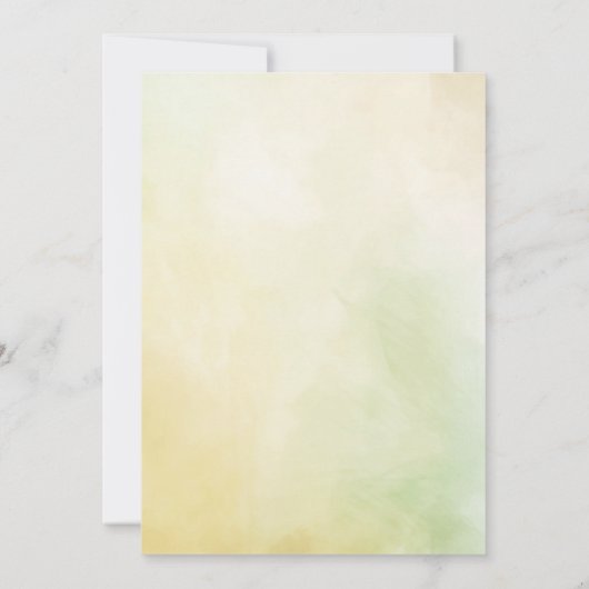 ソフトエレガントワイルドフラワーズ自然庭園の結婚式 招待状 (裏面)