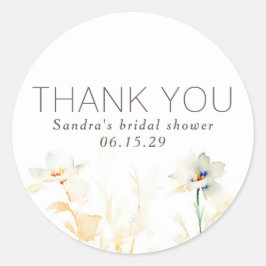 ソフトエレガント自然秋シェード花ありがとう ラウンドシール