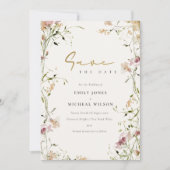 ソフトエレガント赤面グリーンレッドメドウウォーターの色 セーブザデート (正面)